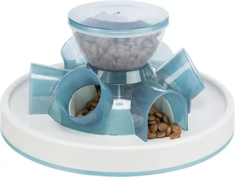 Trixie Cat Activity tunnelmatningsstation, ø 28 cm/14 cm, assorterad Rea