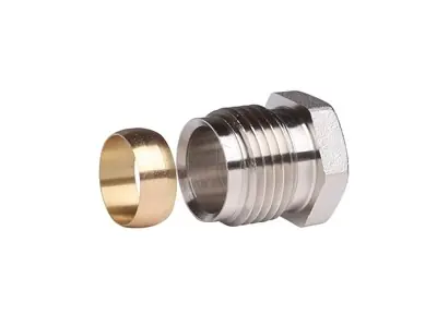 Rea Danfoss 013G4115, Kompressionskoppling, Kall-/varmvattenssystem, Nickel, 16 Bar, 10 Bar, 120 ° C