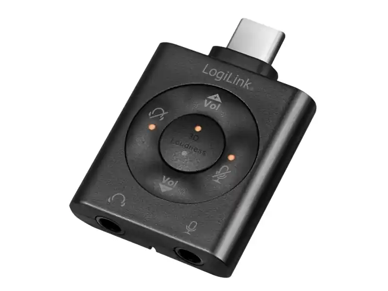 prisnedsättning LogiLink UA0365, USB Type-C, 96KHz, 27 mm, 40 mm, 8 mm