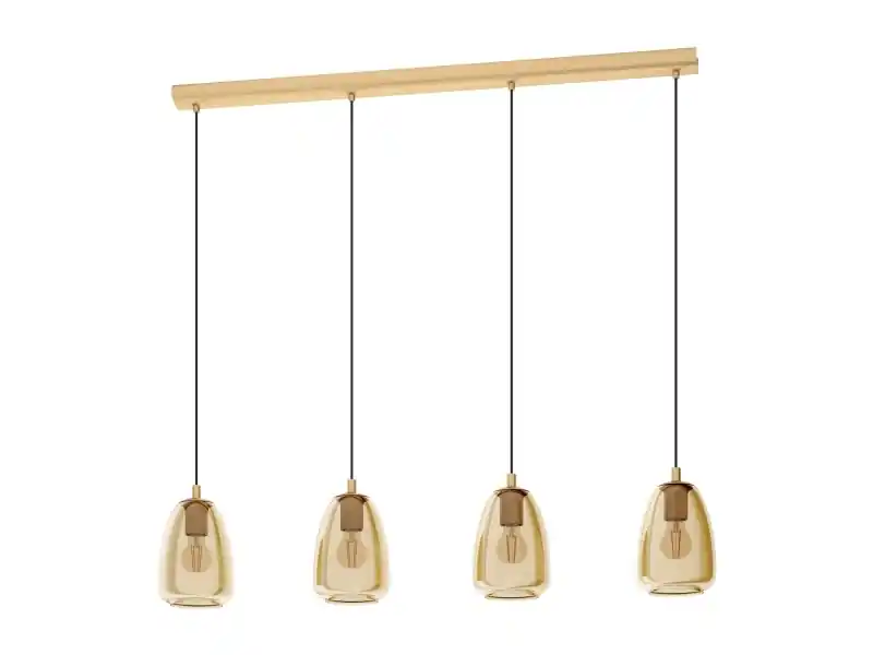 EGLO ALOBRASE, Flexibelt fäste, mässing, mässing, Glas, Stål, Vardagsrum, inomhus Säker betalning