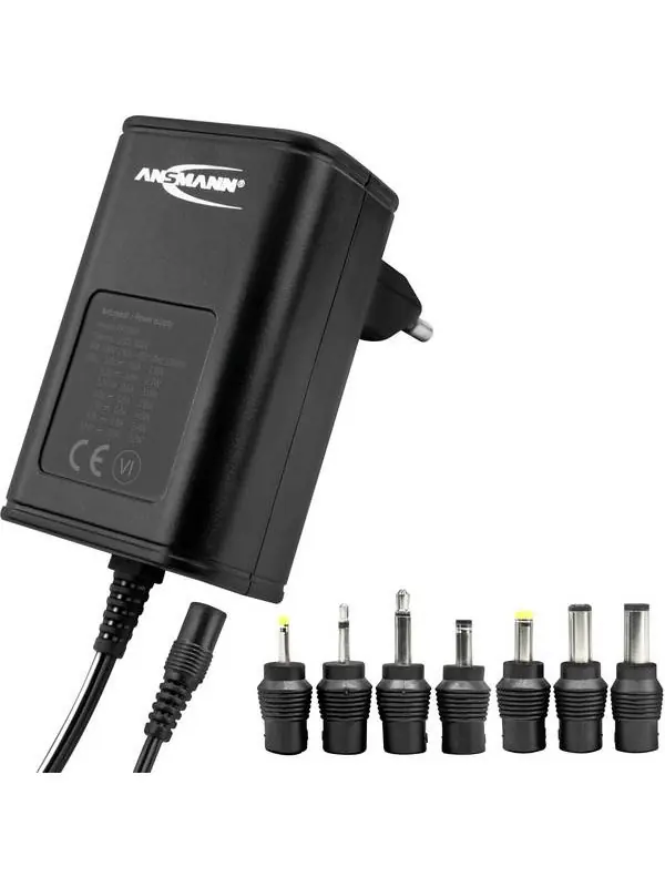 ANSMANN APS 600 - Nätaggregat - 7.2 Watt - 600 mA - svart - Europa Begränsat erbjudande