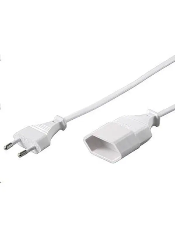 Rea MicroConnect - Förlängningskabel för ström - Eurokontakt (hane) till Eurokontakt (hona) - 3 m - vit