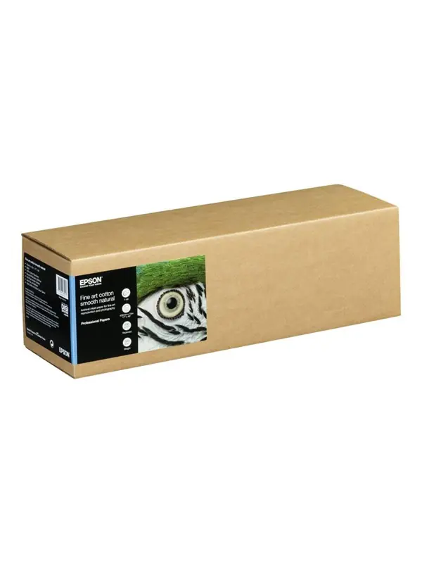 Epson Fine Art - Bomull - slät matt - 490 mikron - naturell - Rulle (43,2 cm x 15 m) - 300 g/m² - 1 rulle (rullar) lumppapper - för SureColor SC-P20000, SC-P5000, SC-P6000, SC-P7000, SC-P800, SC-P8000, SC-P900, SC-P9000 Snabb frakt