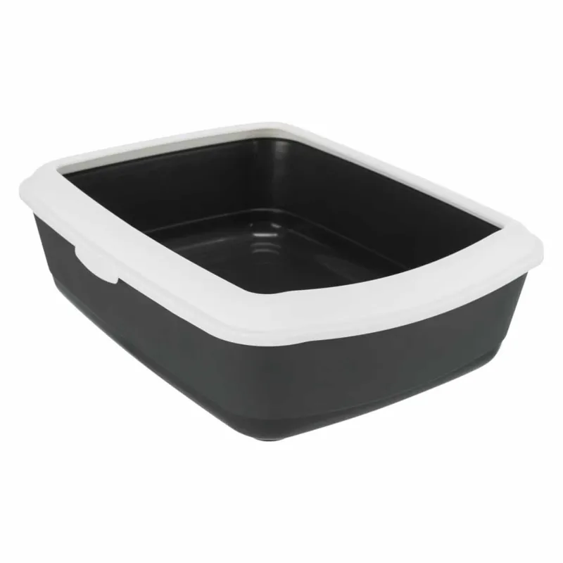 Trixie Classic, cat litter box, dark gray/white, plastic, 37 × 15 × 47 cm Lägg i varukorgen