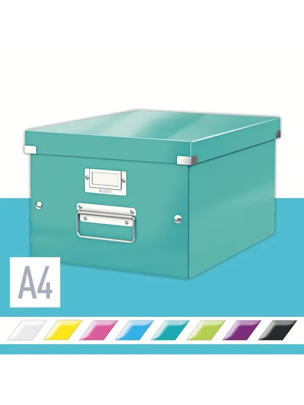 Extra rabatt Leitz Click & Store - Förvaringsbox - för A4 - isblå