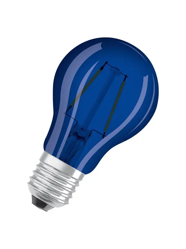 I lager OSRAM - LED-glödlampa med filament - form A60 - E27 - 2.5 W (motsvarande 4 W) - klass G - blått ljus - 9000 K