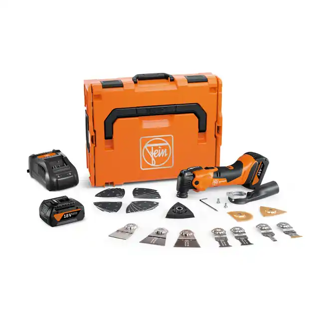 Sista chansen Fein MultiMaster Plus Top AMM 500 4.0 AH AS - Oscillerande multiverktyg - sladdlös - 2 batterier - 18 V