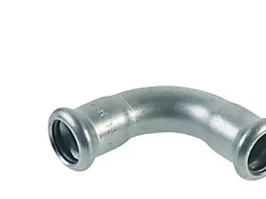 Säker betalning VSH böjning 90° hylsa/fäste 15 mm syrafast