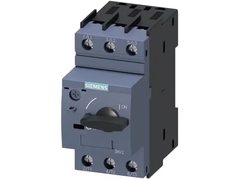 Siemens 3RV2011-0GA10 Strömbrytare 1 st Inställningsområde (ström) 0,45 - 0,63 A Kopplingsspänning (max.) 690 V/AC (B x H x D) 45 x 97 x 97 mm Sista chansen