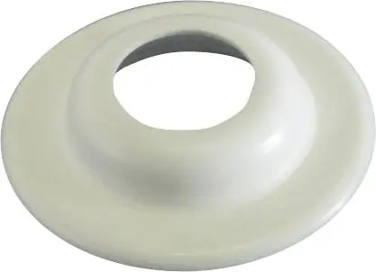 Rabatter Bussning krage plast vit 12 mm