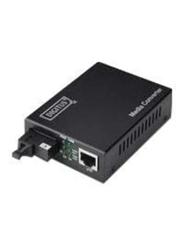 DIGITUS Professional DN-82122 - Fibermediekonverterare - GigE - 10Base-T, 1000Base-LX, 100Base-TX, 1000Base-T - RJ-45 / SC enkelläge - upp till 20 km - 1310 (TX) / 1550 (RX) nm Populärt val