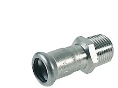 VSH övergångshylsa/nippel 42 mm X 11/2 syrafast Begränsat antal