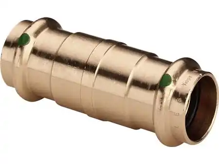 Sänkt pris VIEGA Sanpress skydemuffe 42 mm af rødgods med SC-Contur