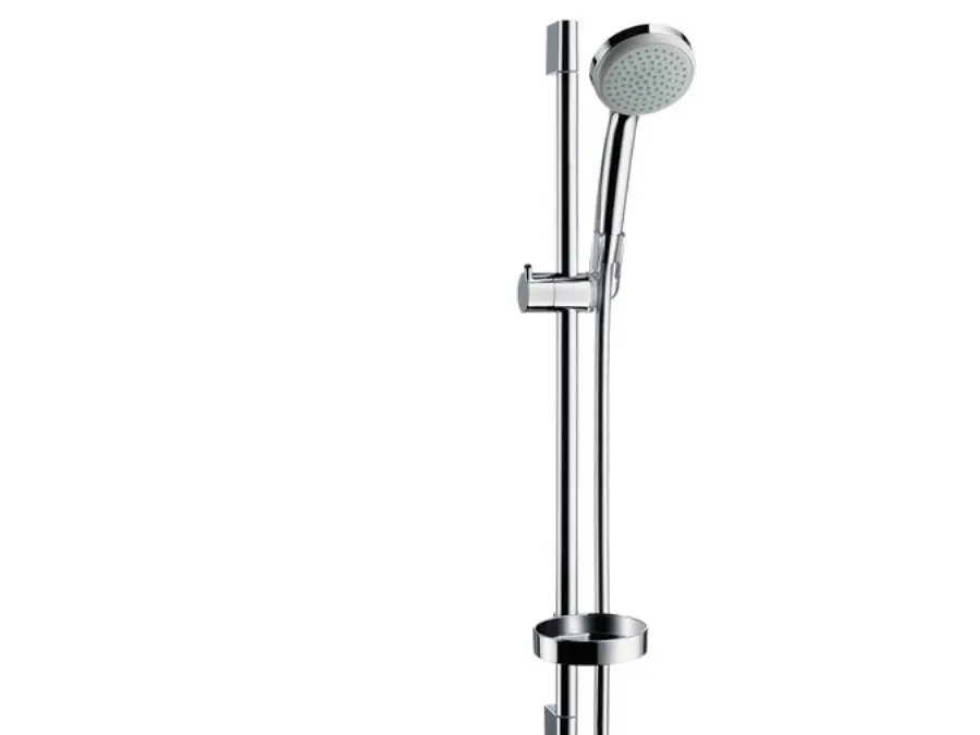 HANSGrohe Croma 100 duschset med 650 mm duschstång, handdusch med 1 sprayfunktion och 1,6 meter duschslang Extra rabatt