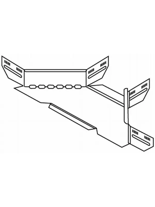 WIBE GROUP T-gren för kabelrännor KB184/KB284höjd 60 mm, bredd 200 mm, längd 400 mmEl-förzinkat Rabatter