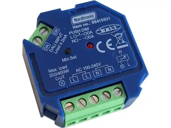 Säker betalning Box Dimmer Dali LED 0-200W / Halogen 0-400W, dimmer med bakre kant