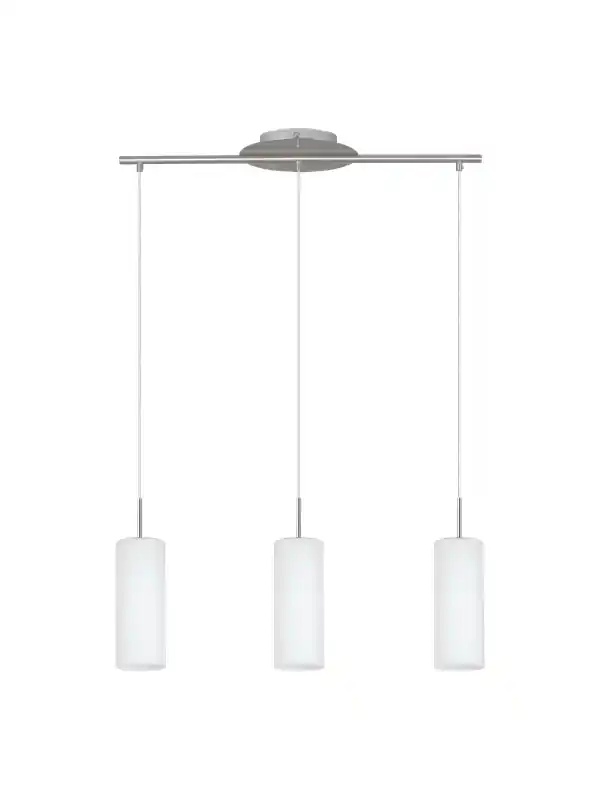 Säker betalning EGLO TROY 3, Flexibelt fäste, Nickel, Vit, Stål, Glas, IP20