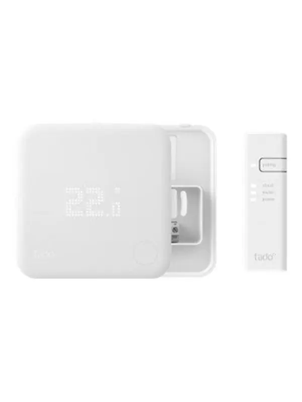 Premium tado° Wired Smart Thermostat - V3+ - Starter Kit - termostat - kabelansluten - 868 MHz - matt vit
