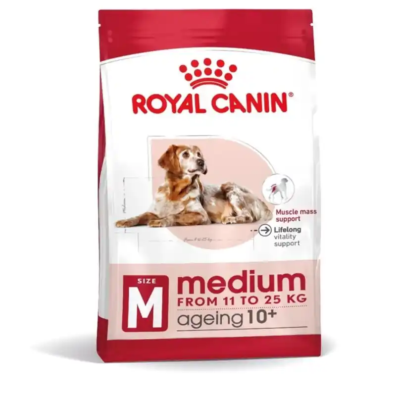Köp online Royal Canin Dog Medium Ageing 10+ (15 kg)