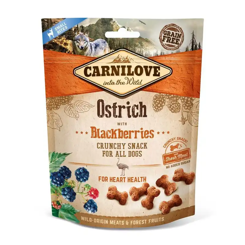 Erbjudandepris Carnilove Dog Crunchy Snack Ostrich & Blackberries 200 g