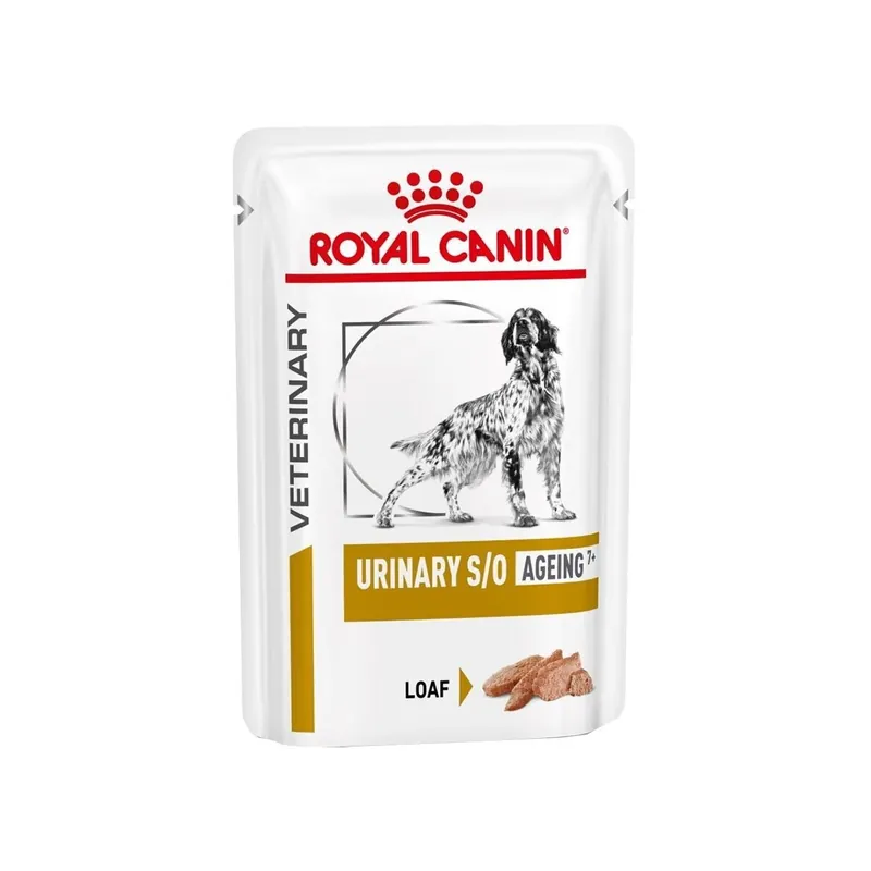 Handla nu Royal Canin Veterinary Diets Dog Urinary S/O Ageing +7 12x100 g