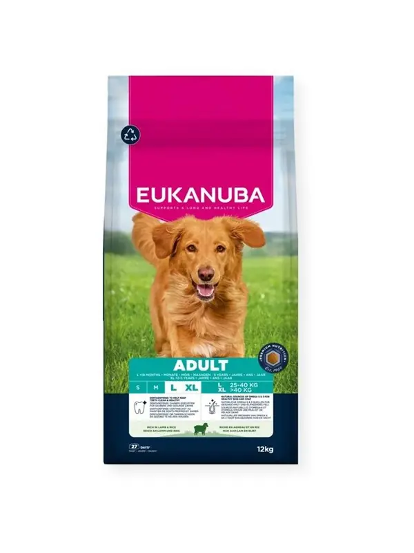 Expressleverans Eukanuba Dog Adult Large Breed Lamb & Rice (12 kg)