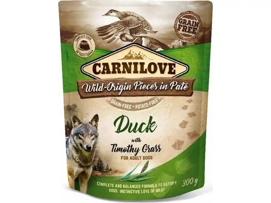 Carnilove Dog Adult Duck with Timothy Grass Paté 300 g Fynd