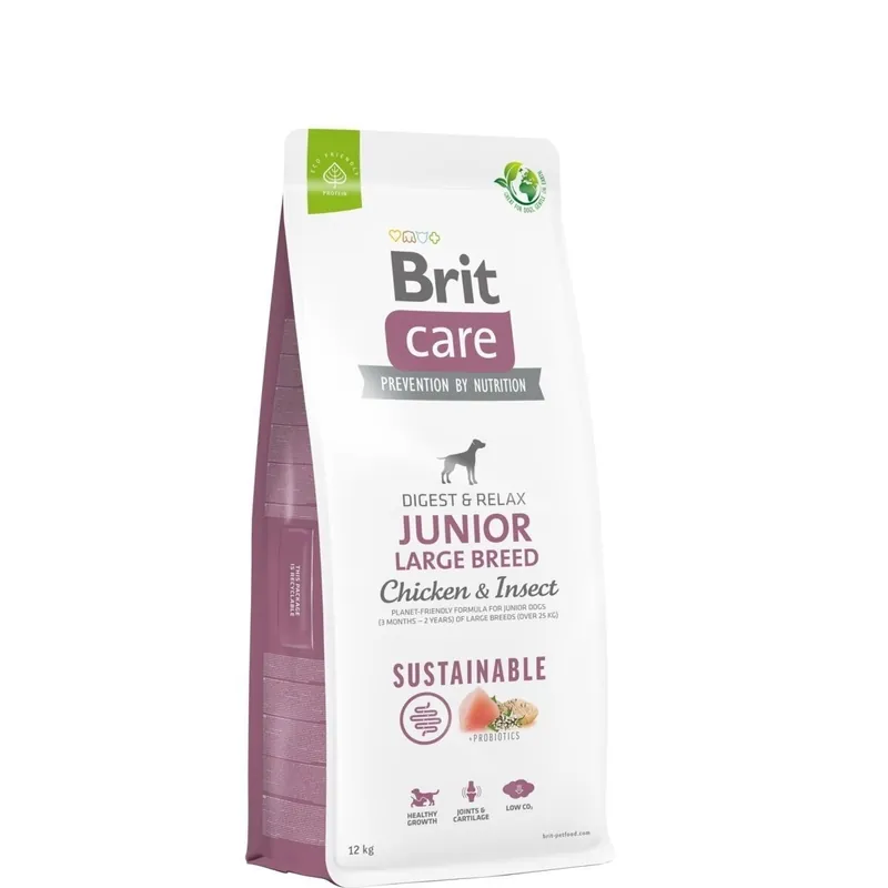 Nedsatt pris Brit Care Dog Junior Sustainable Large Breed Chicken & Insect (12 kg)