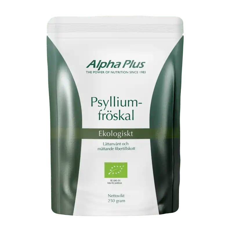 I lager Alpha Plus Psylliumfröskal