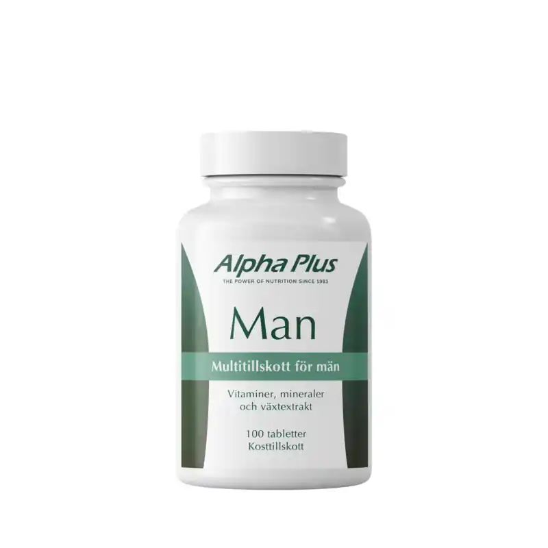 Alpha Plus Man 100 tabletter Snabb frakt