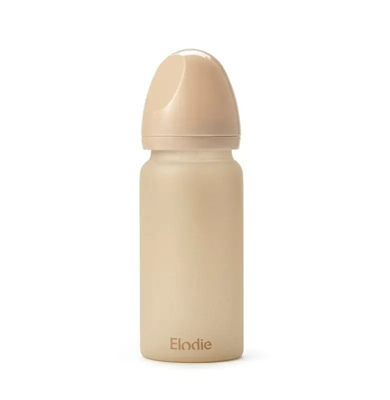 Rabatter Elodie Details nappflaska glas, pure khaki