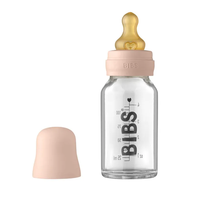 Expressleverans BIBS nappflaska glas 110 ml, blush