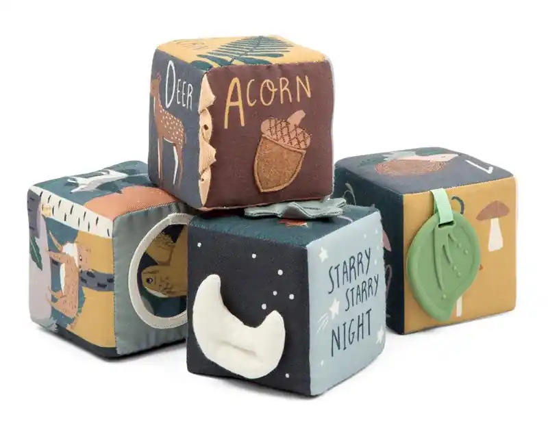 Sebra mjuka babyblocks 4-pack, nightfall Kampanj