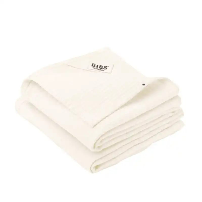 BIBS snuttefilt muslin 2-pack, ivory Premium