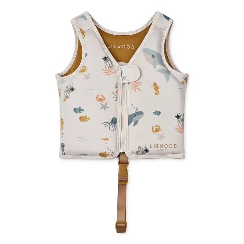 Liewood simväst Dove 15-19 kg, sea creature/sandy I lager